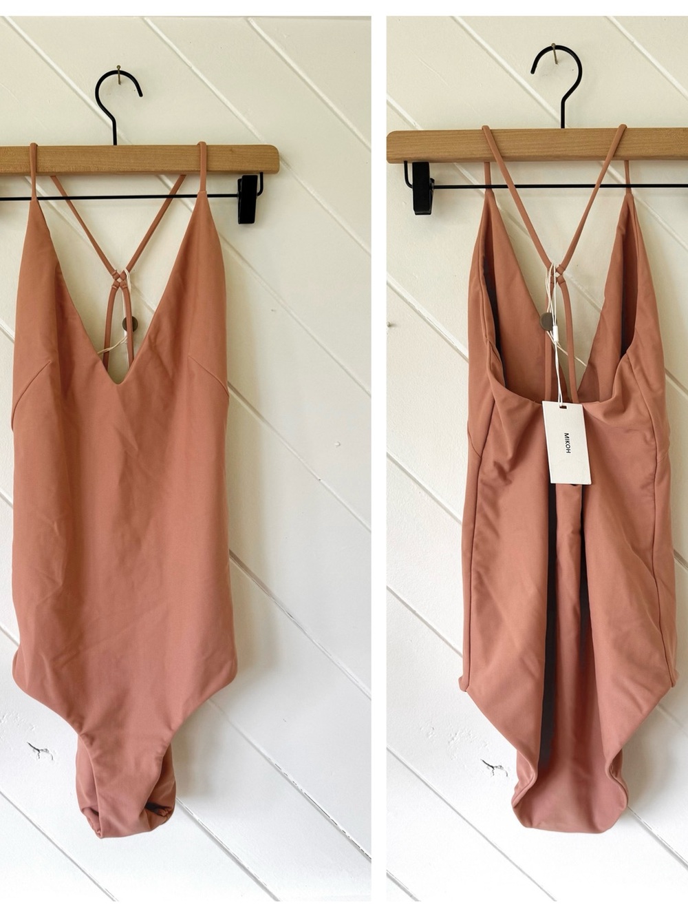 MIKOH nude colored one piece